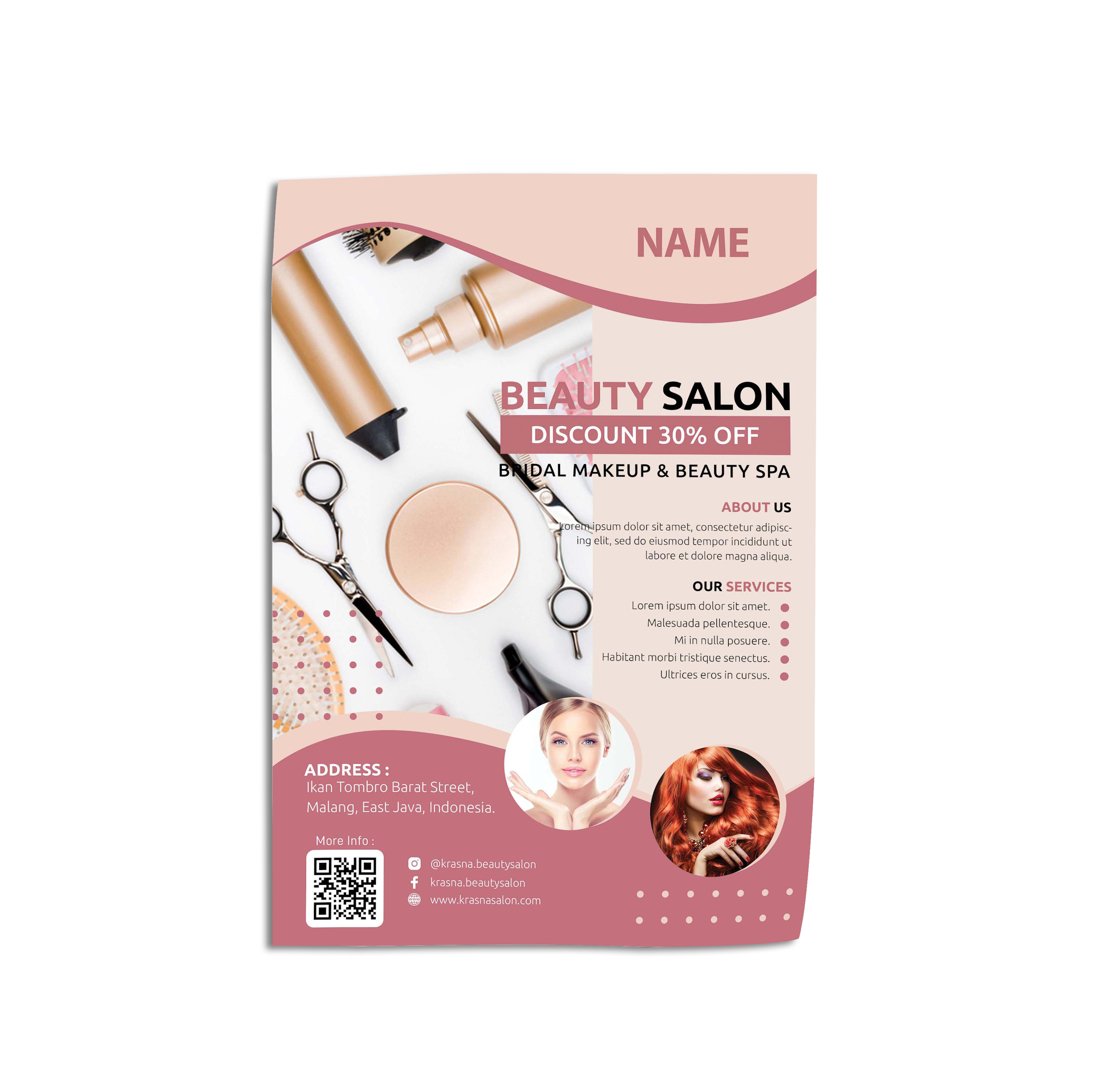 Salon commercial poster design #17