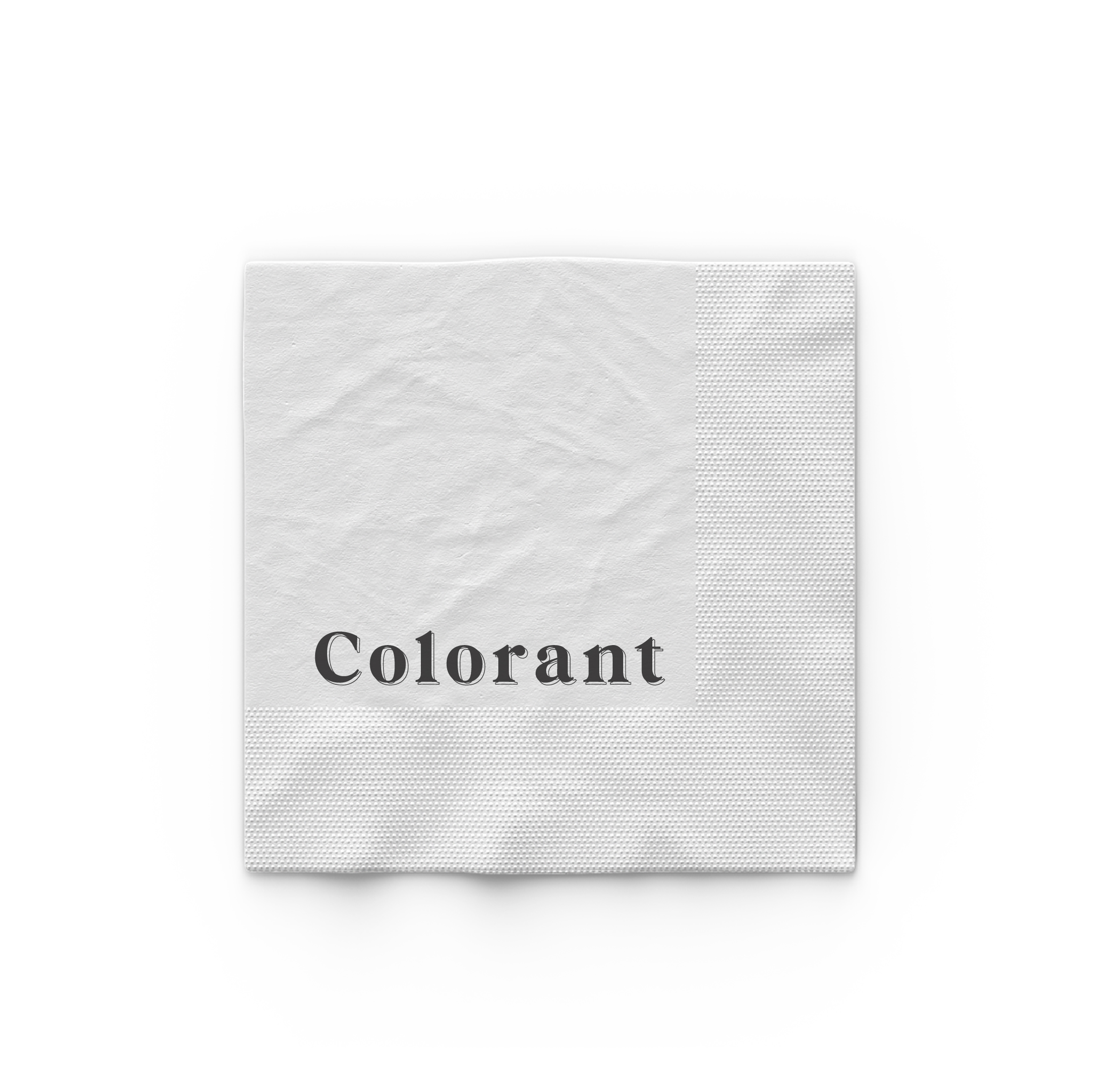 Printed napkin one color