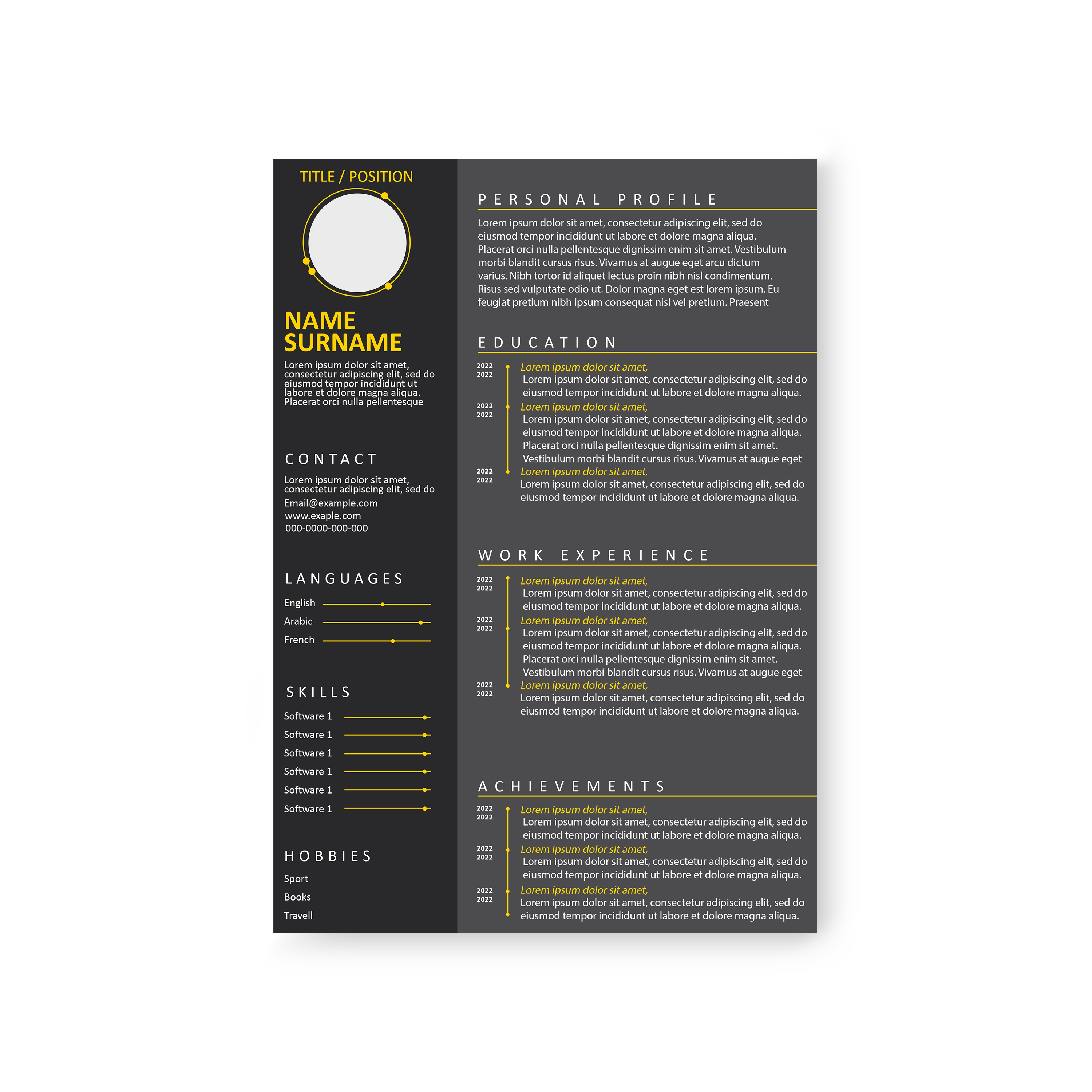 CV Design #20
