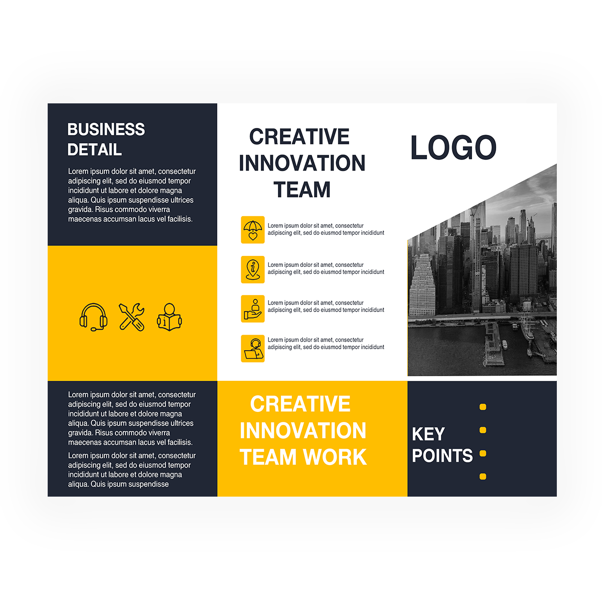 trifold brochure design #28