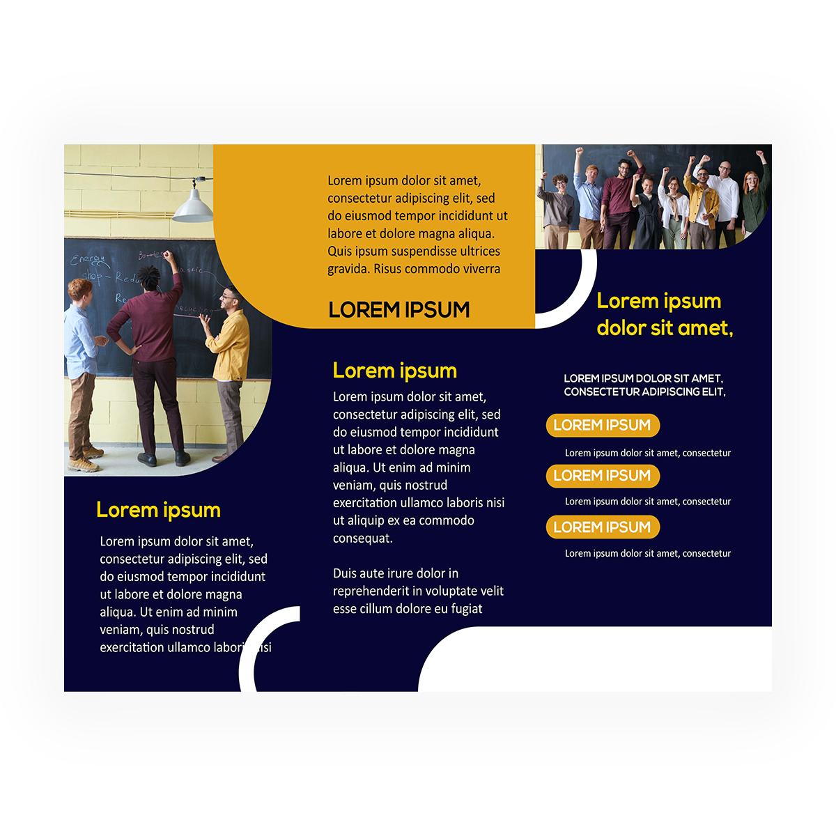 trifold brochure design #35