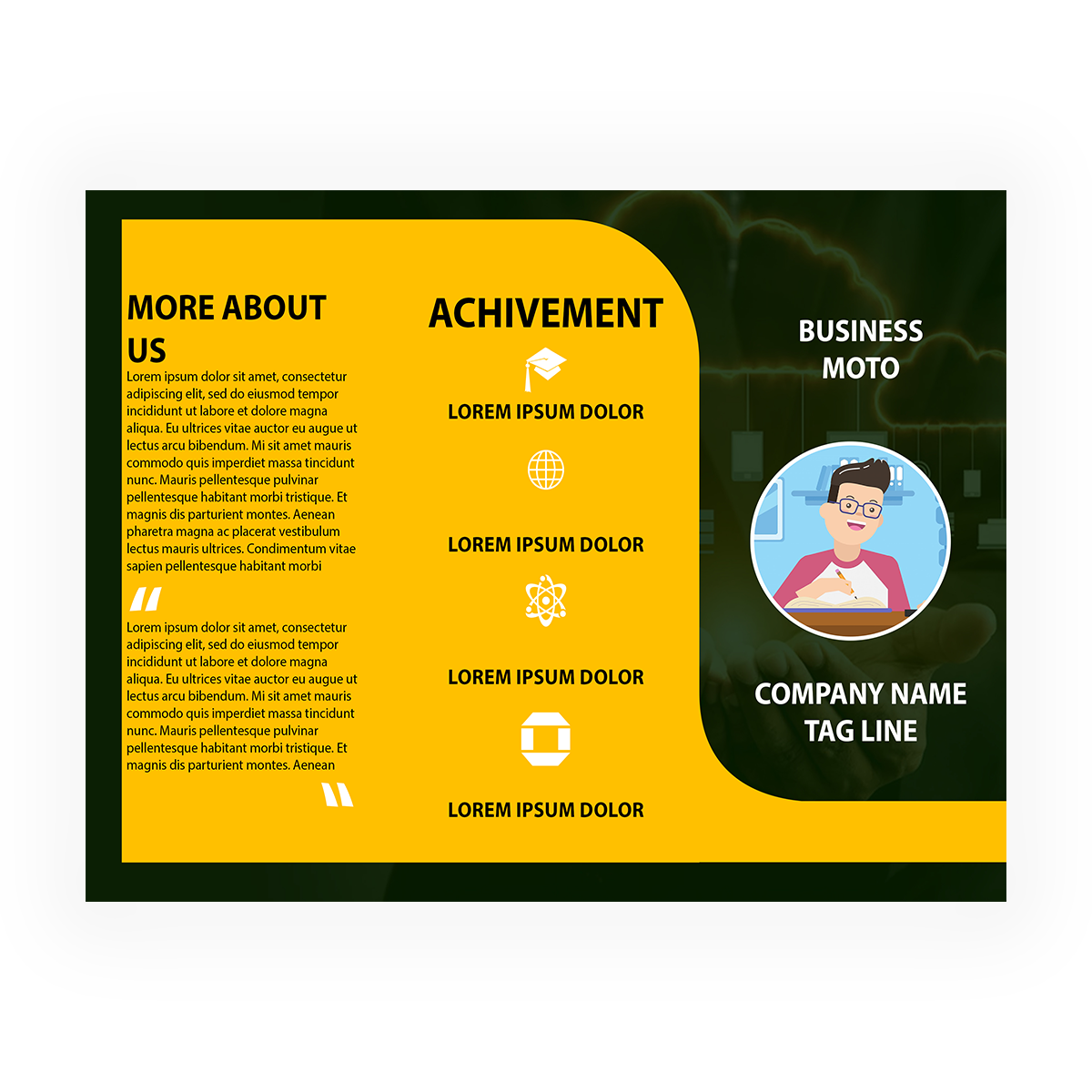 trifold brochure design #18