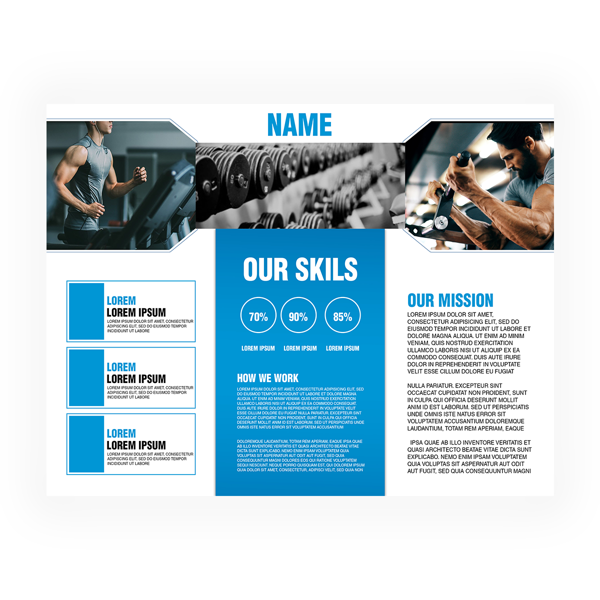 trifold brochure design #22