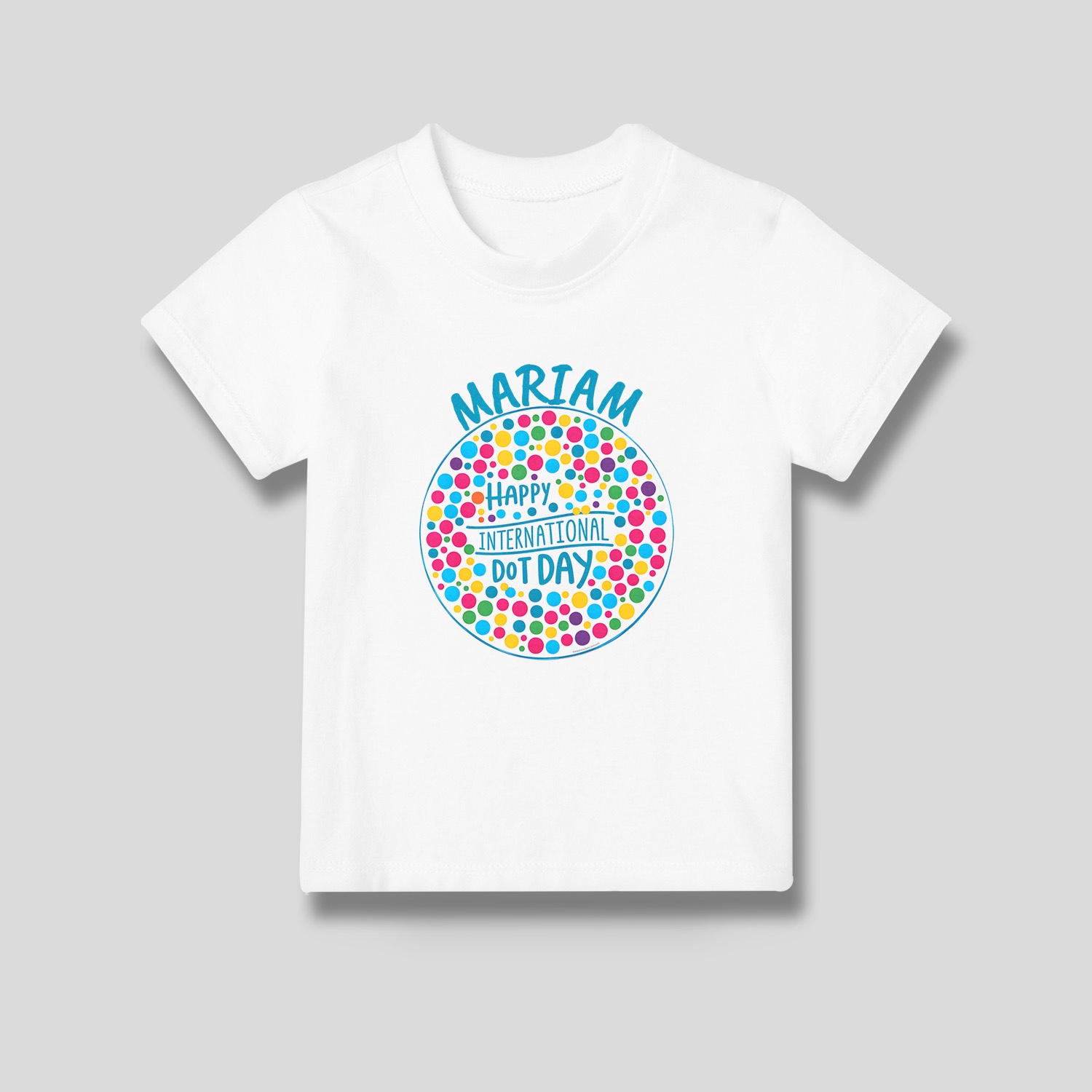 Dot day printed kids shirt
