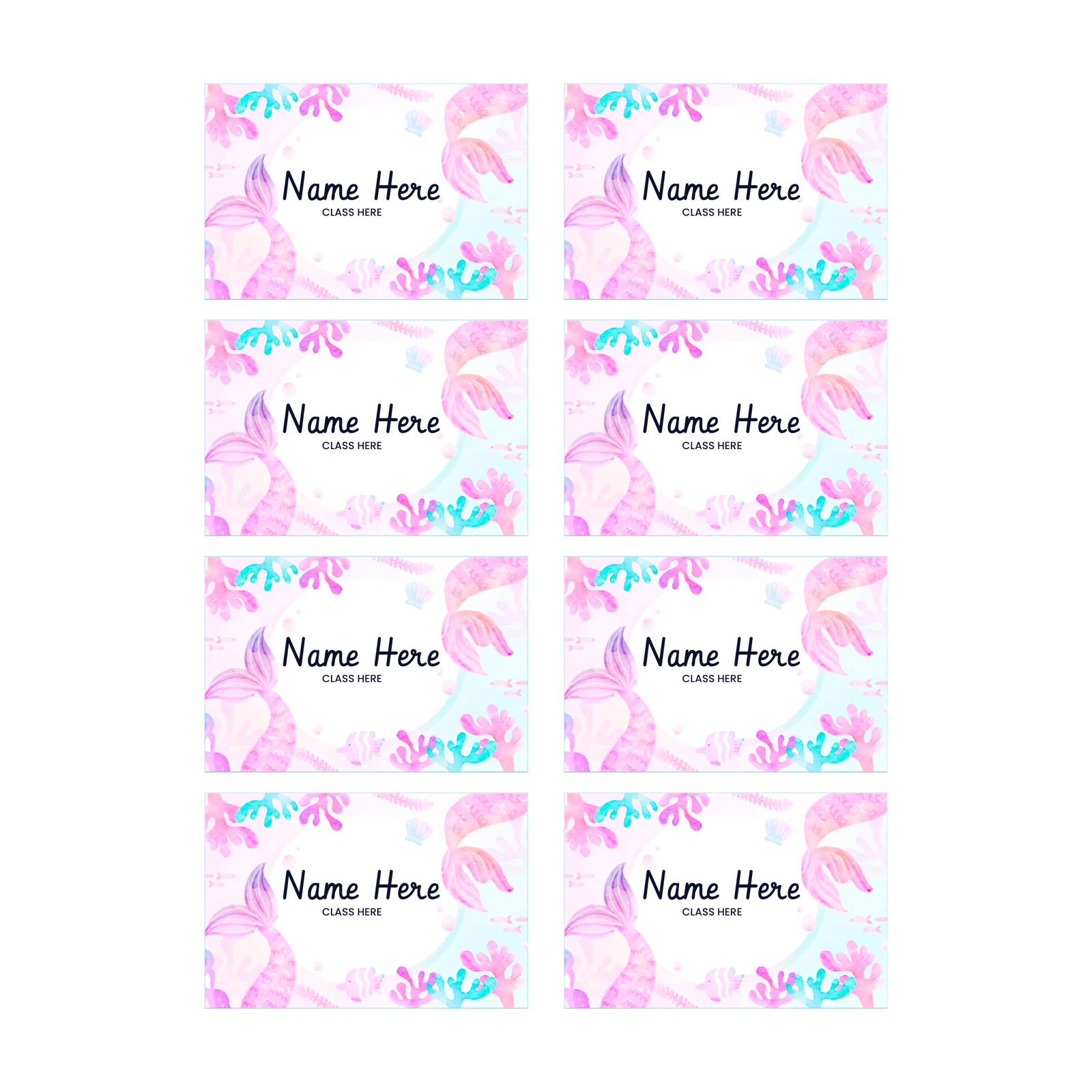 Sticker name labels for school