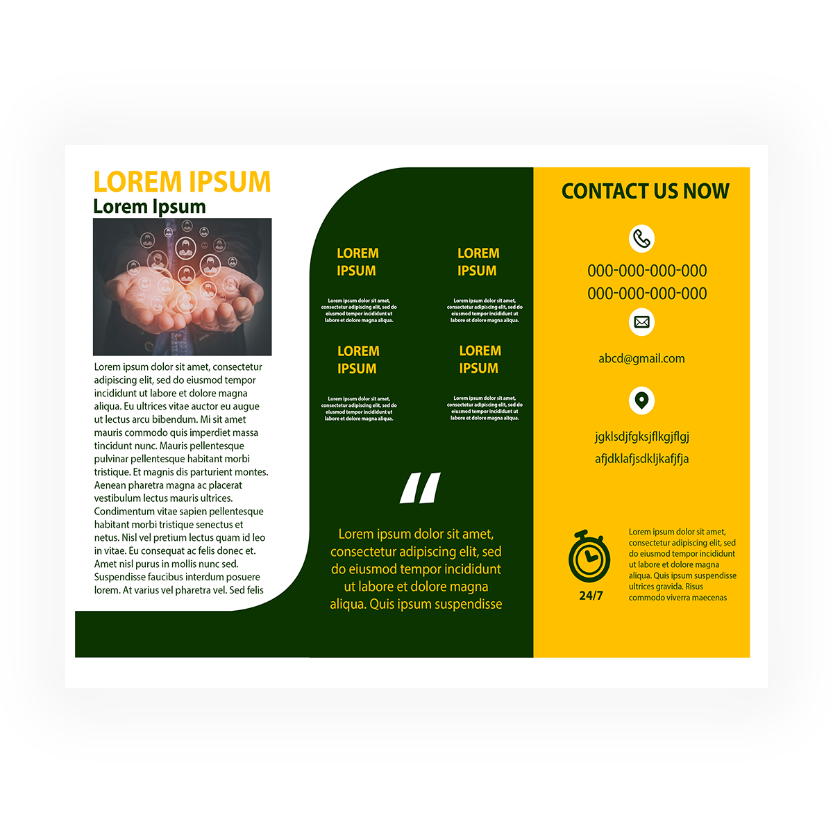 trifold brochure design #18