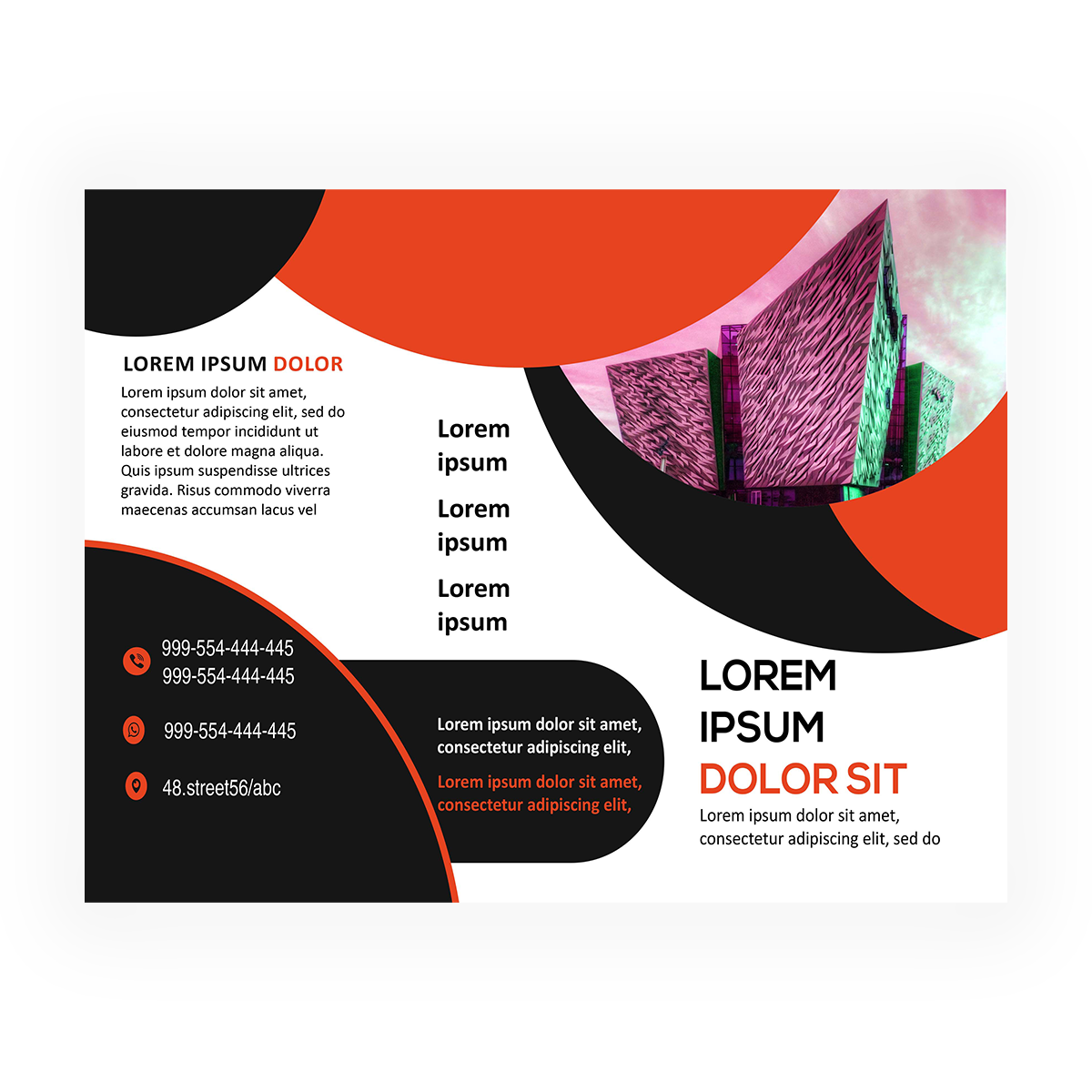 trifold brochure design #52