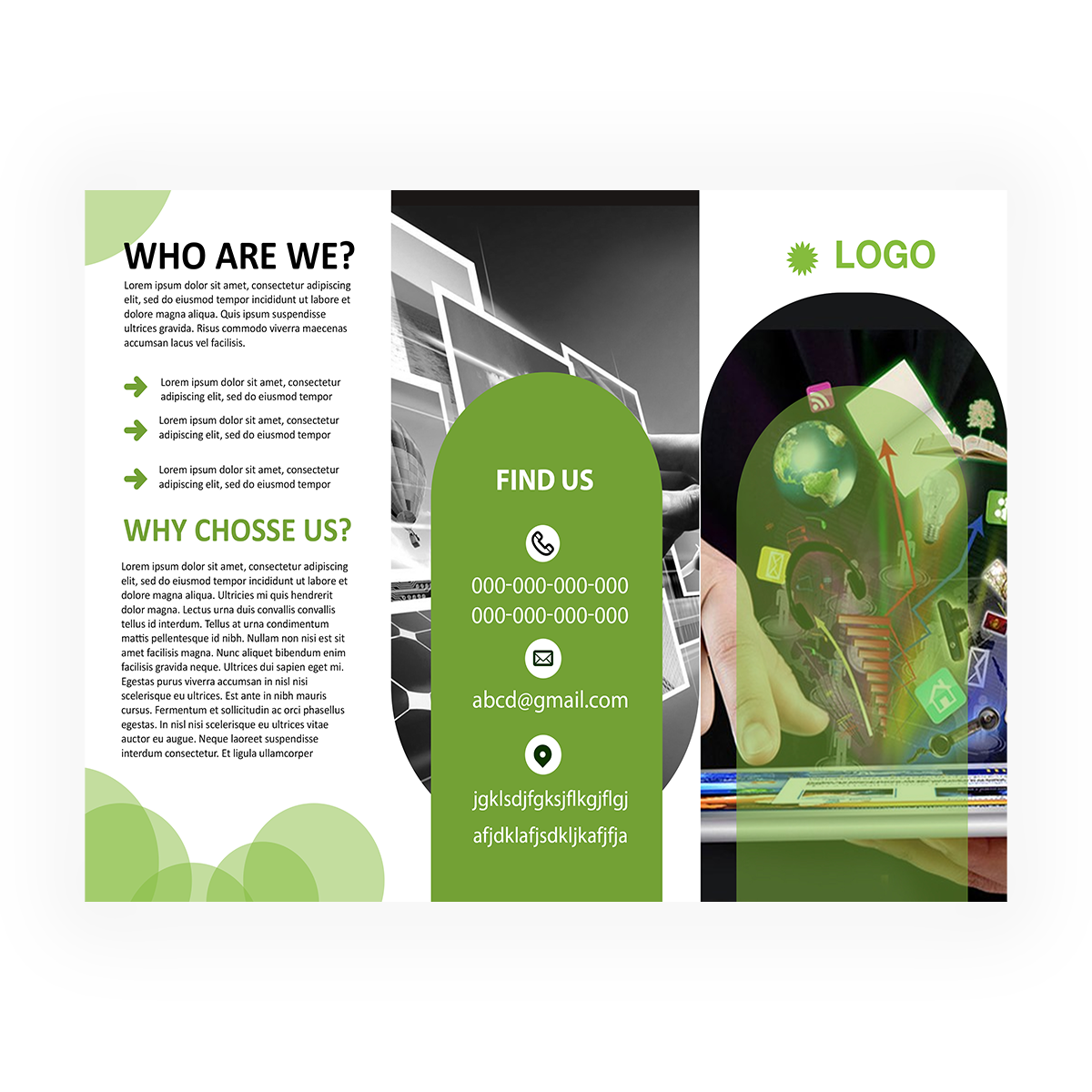 trifold brochure design #16