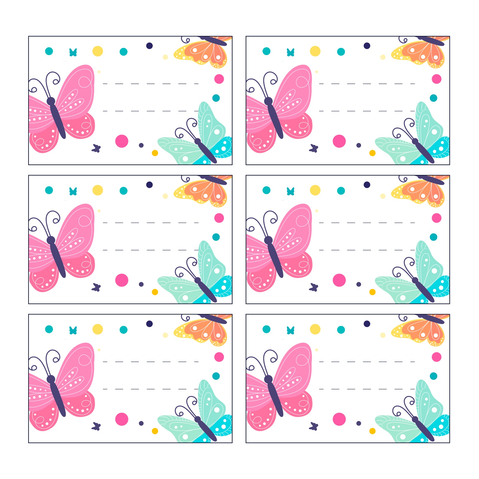 Sticker name labels for school