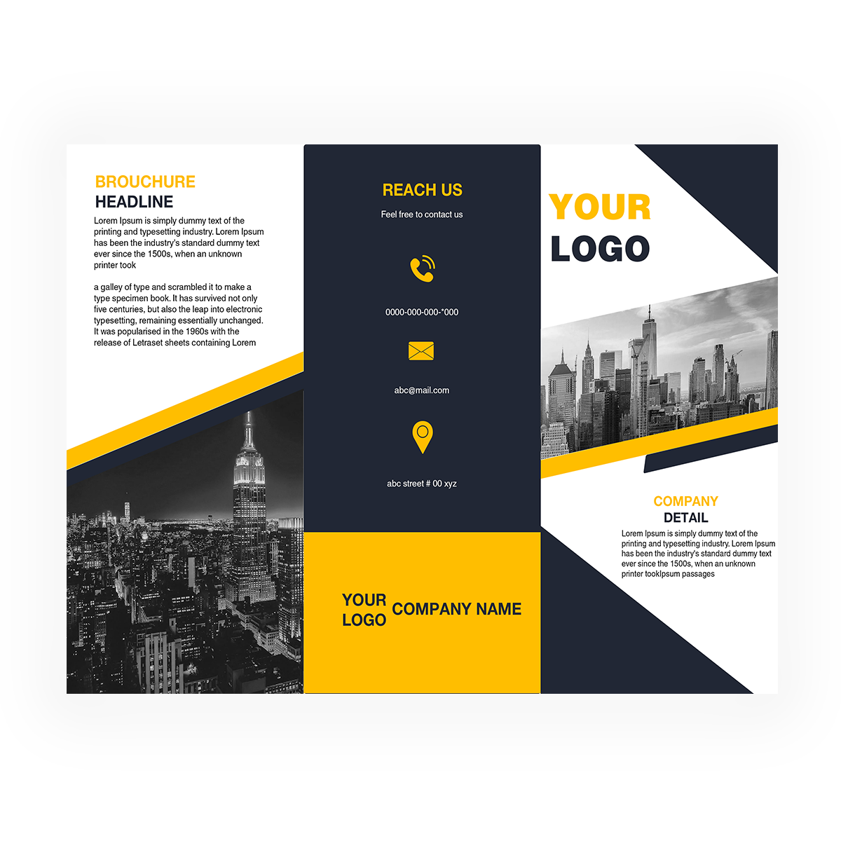 trifold brochure design #28