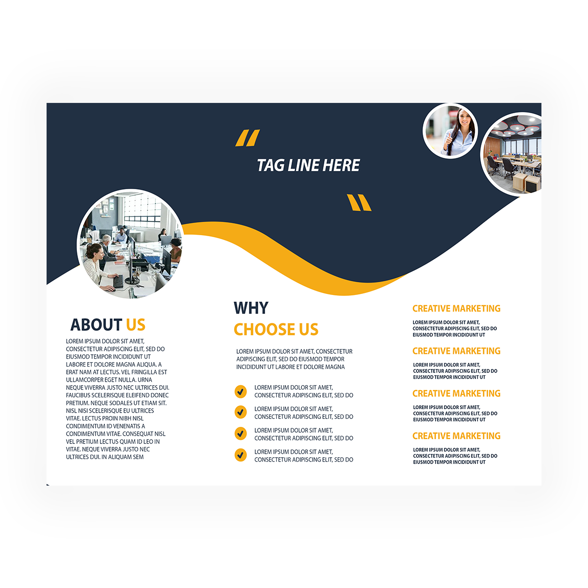 trifold brochure design #26
