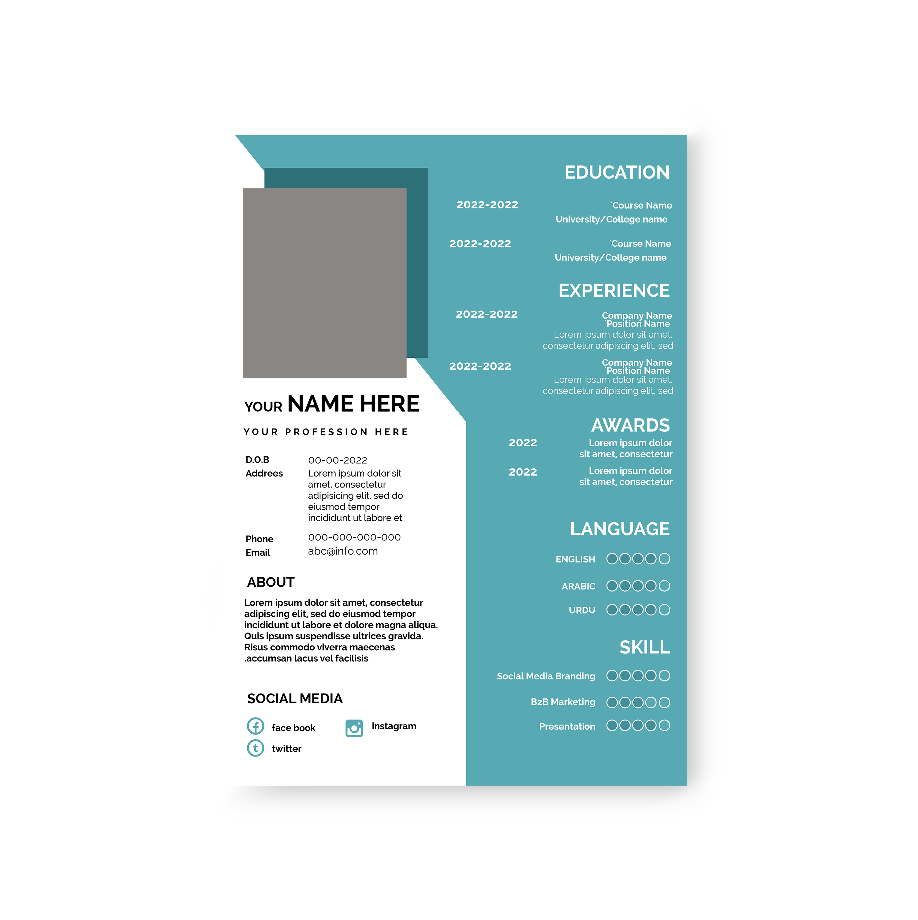 CV Design #36