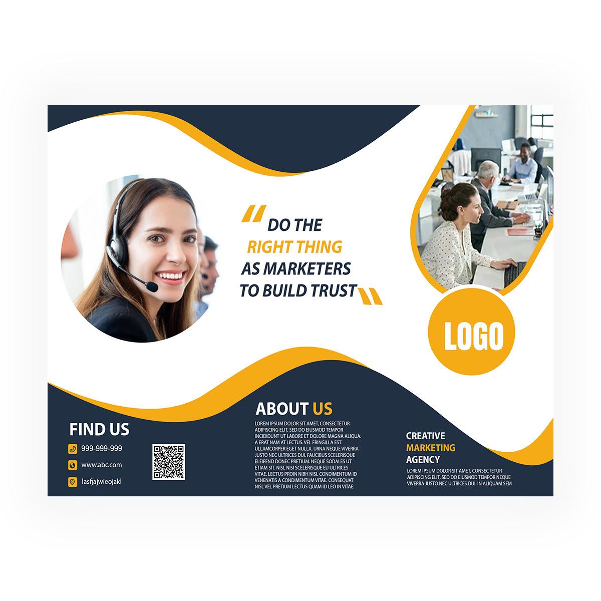 trifold brochure design #26