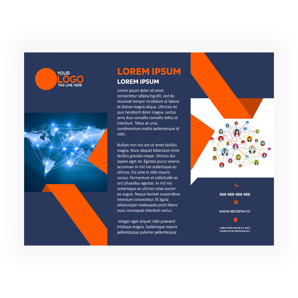 trifold brochure design #8