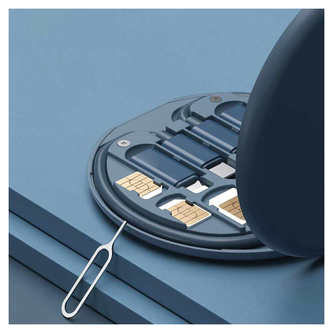 مجموعة الكابلات المتعددة المعاد تدويرها - أزرق