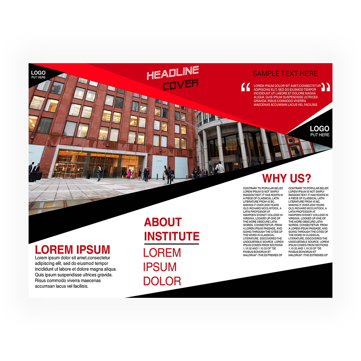trifold brochure design #6
