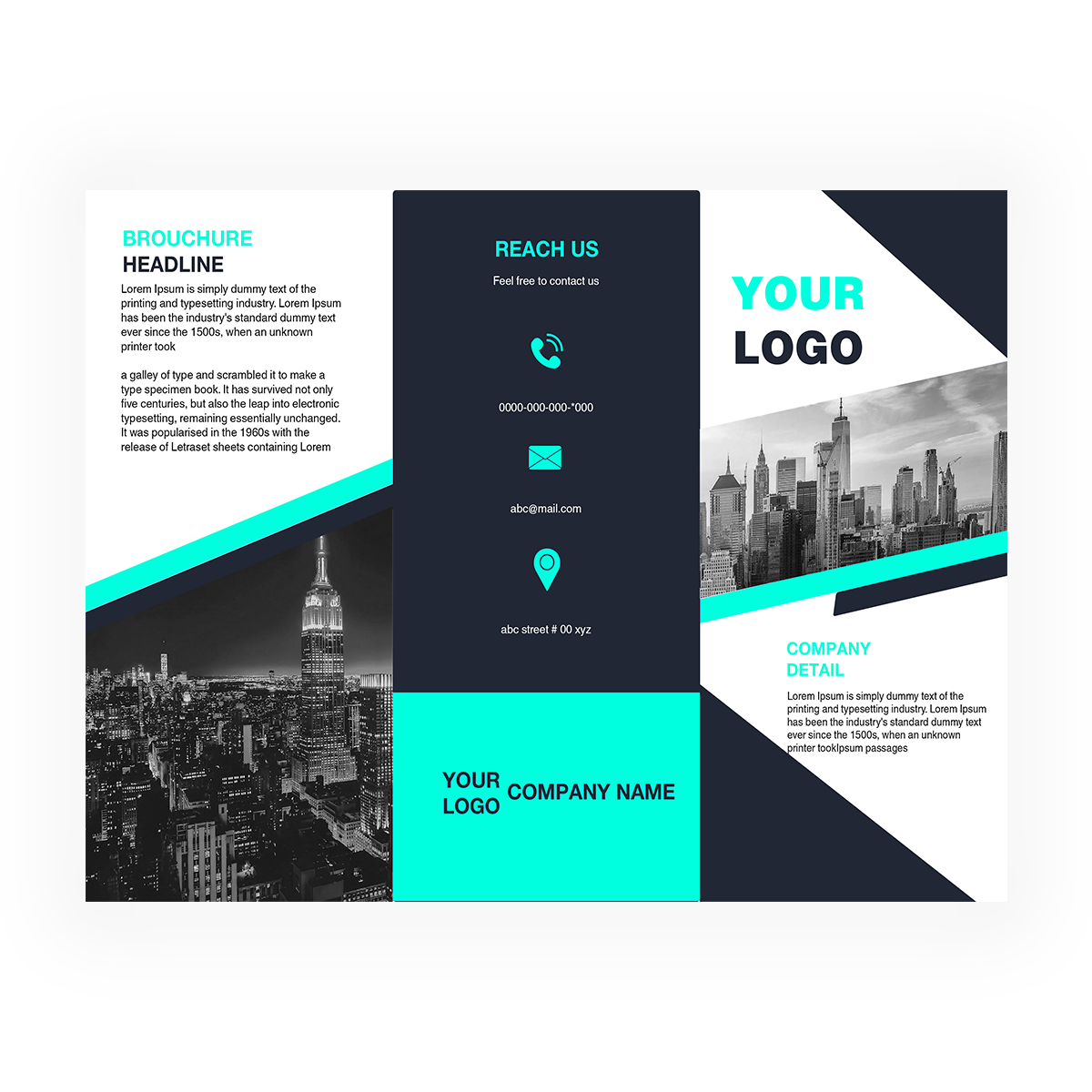 trifold brochure design #27