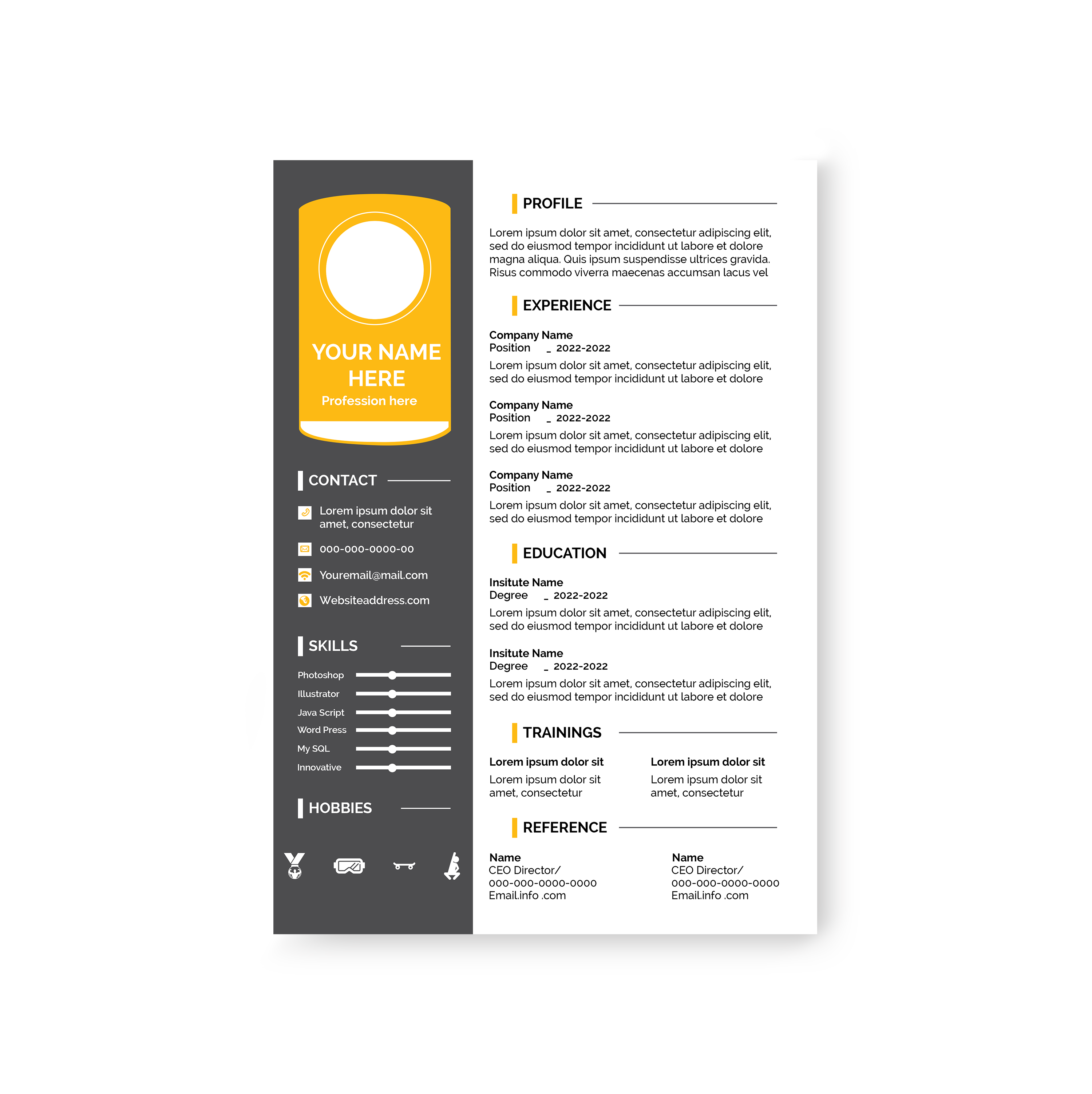 CV Design #47