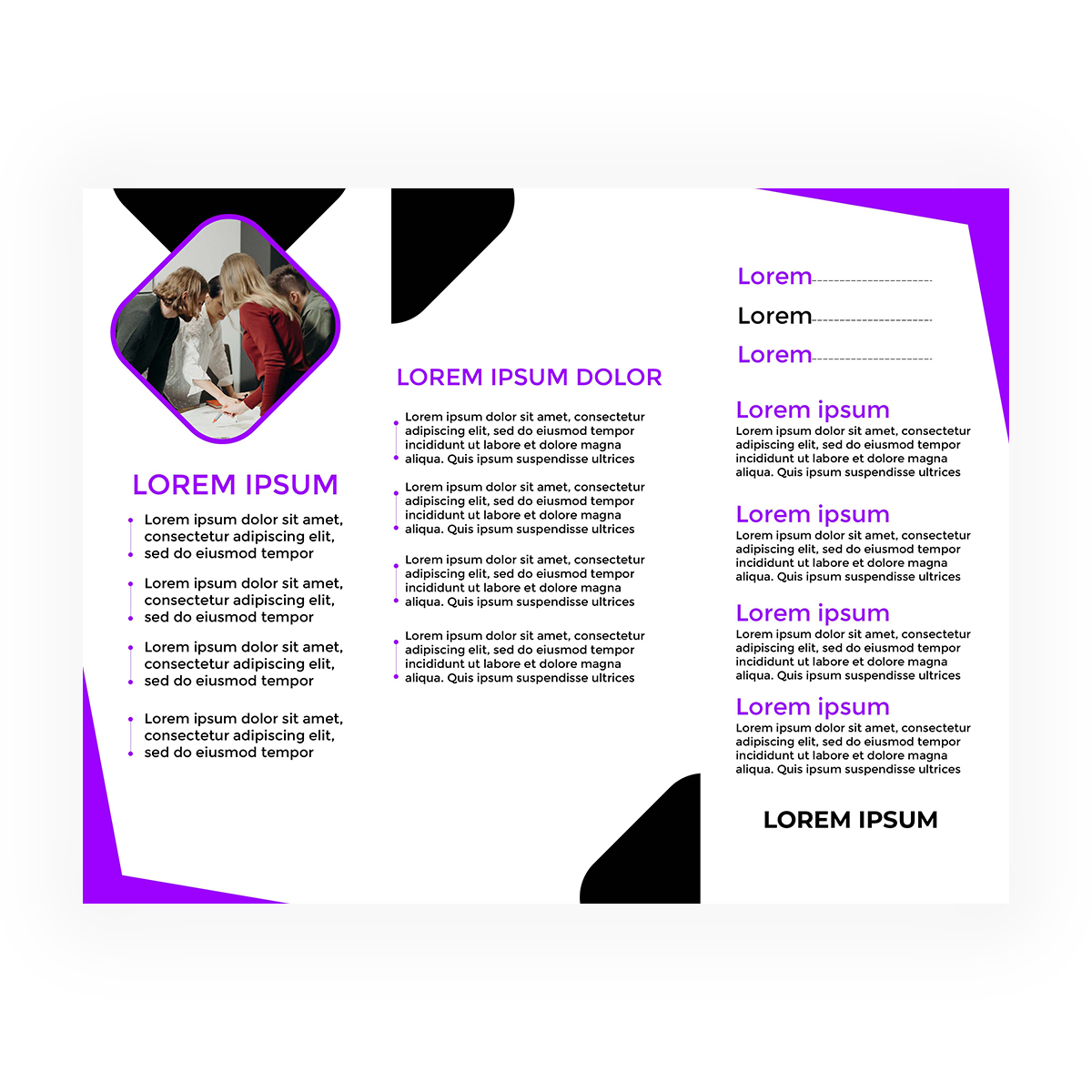 trifold brochure design #32