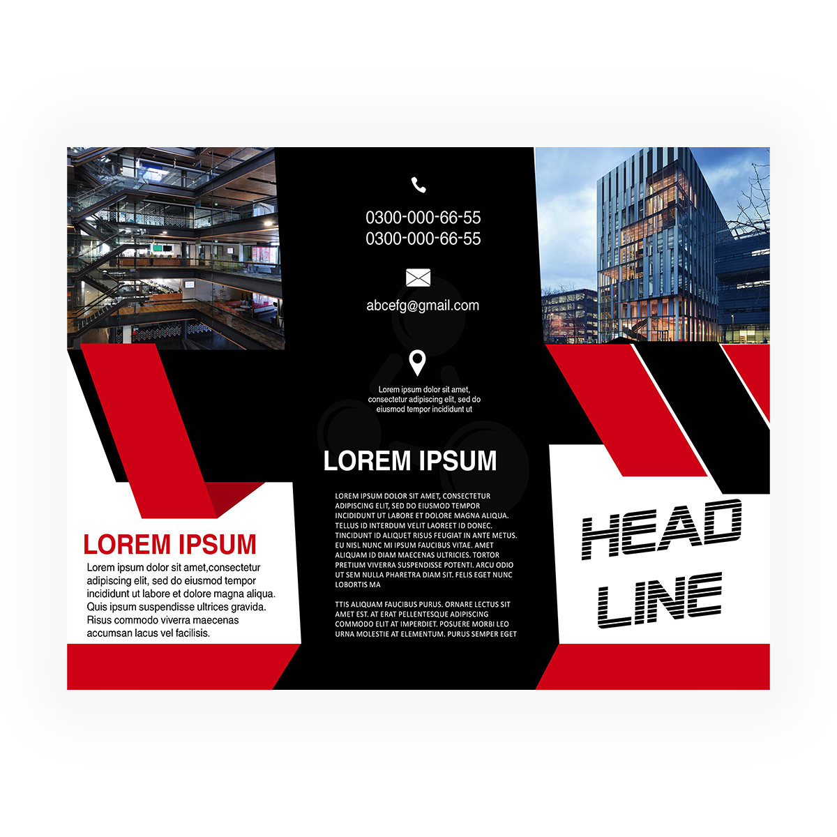 trifold brochure design #6