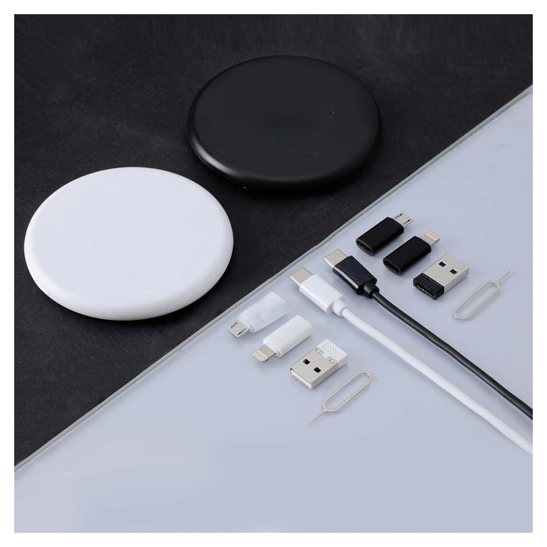 مجموعة الكابلات المتعددة المعاد تدويرها - أبيض