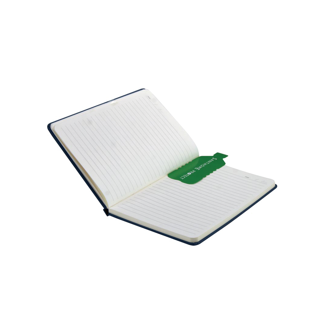 ORSHA - SANTHOME A5 rPET & FSC Certified Notebook - Navy Blue (Anti-Microbial)
