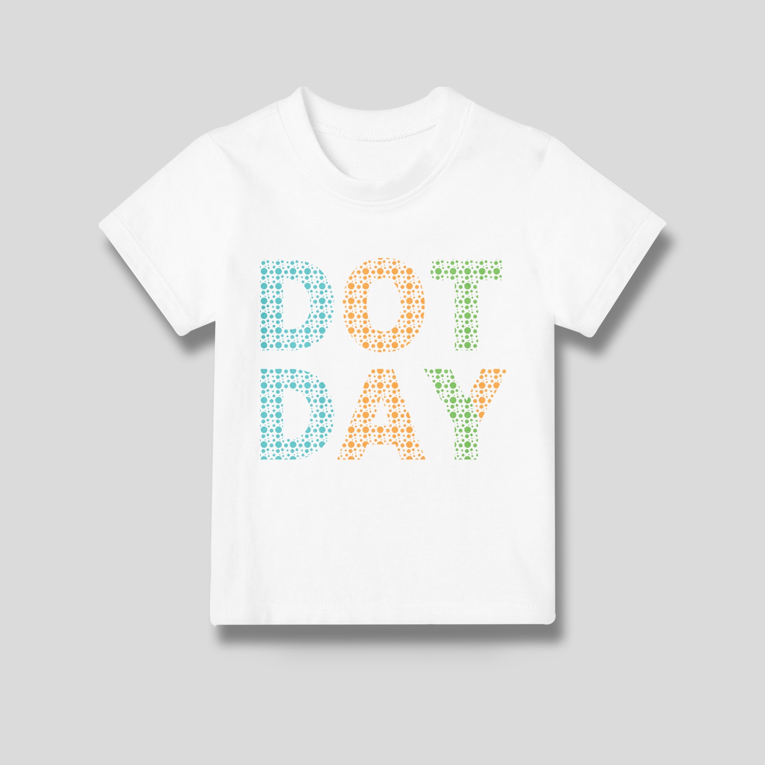Dot day printed kids shirt
