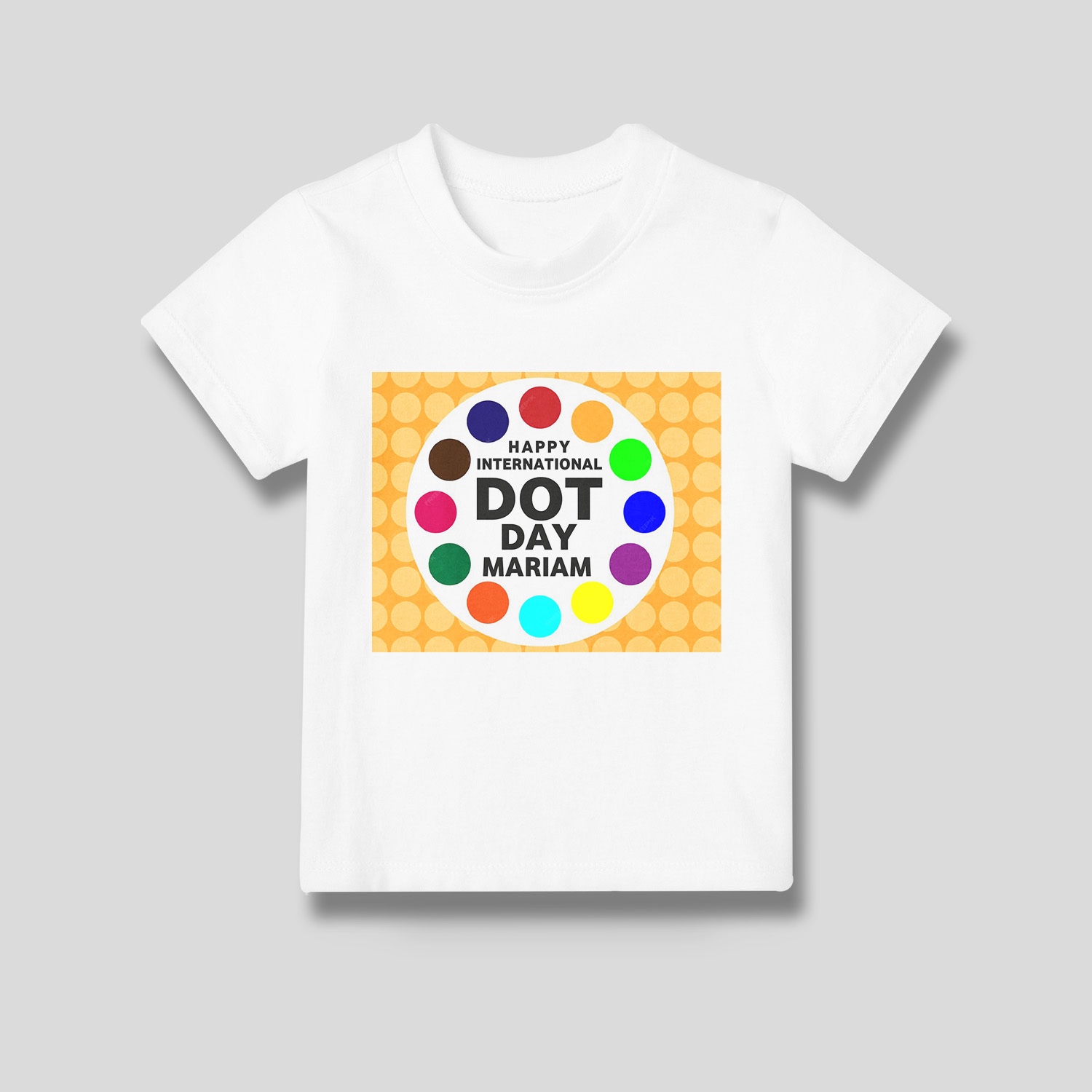 Dot day printed kids shirt