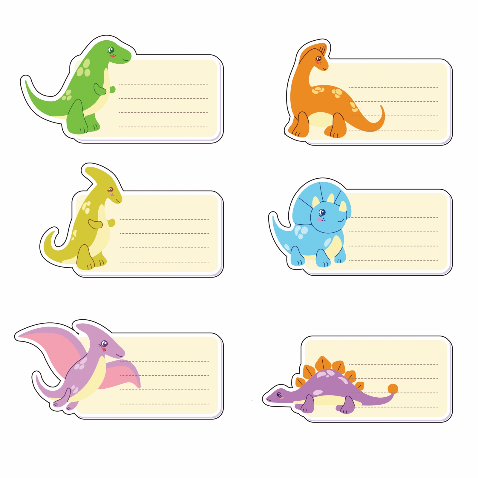 Sticker name labels for school