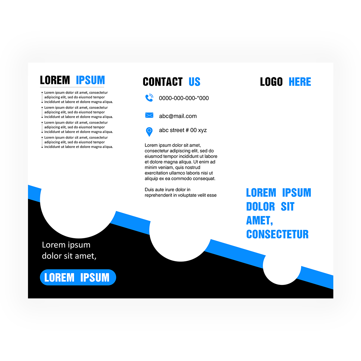 تصميم بروشور ثلاثي #٢٩