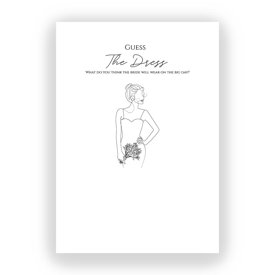 مسابقات مطبوعه من مجموعة Bridal shower