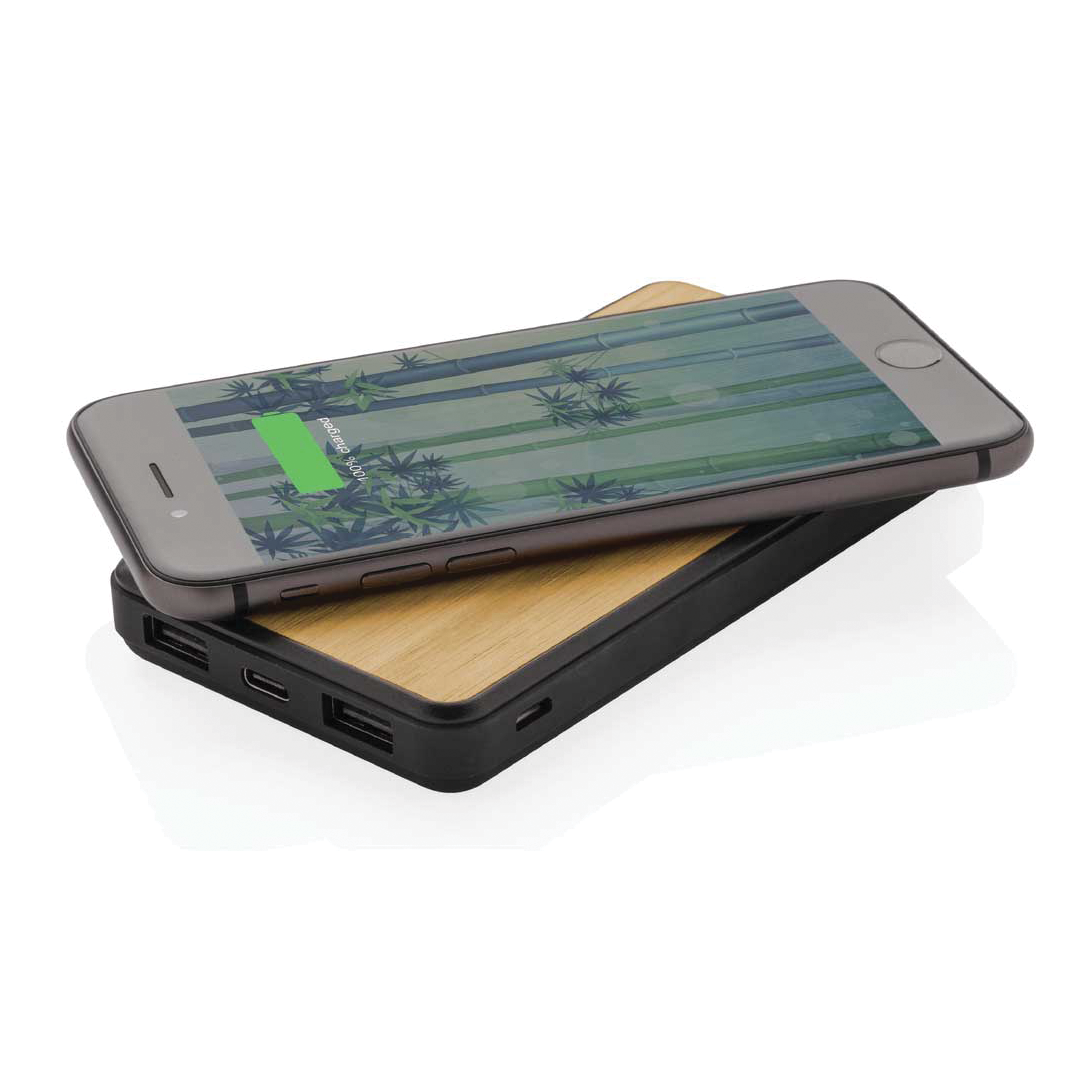 Recycled 10000mAh Wireless Powerbank